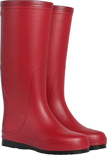 第一ゴム 長靴 レインシューズ レインブーツ 雨靴 ブーツ 作業靴 雪 防寒 ノヴァ a 234 レッド medium