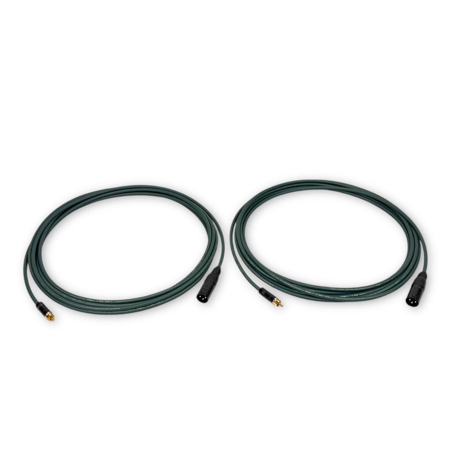 OYAIDE QAC 222 RCA XLR ケーブル 5 m 2本セット