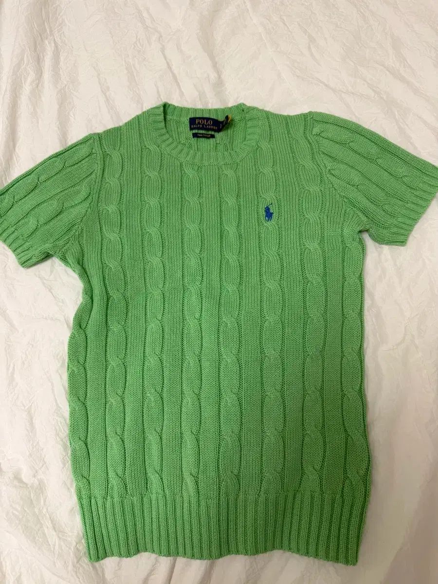 ポロラルフローレン ケーブル 半袖 ニット グリーン S - メルカリ
