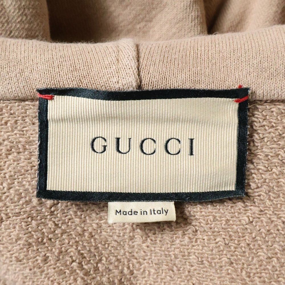 GUCCI (グッチ) ウェブ&GUCCI ラベル付き ハーフジップ プルオーバー