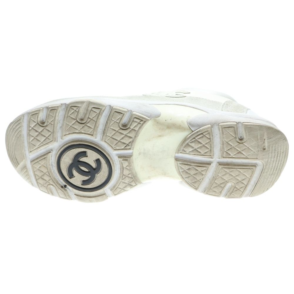 CHANEL (シャネル) ココマーク スエード コンビレザー レースアップ