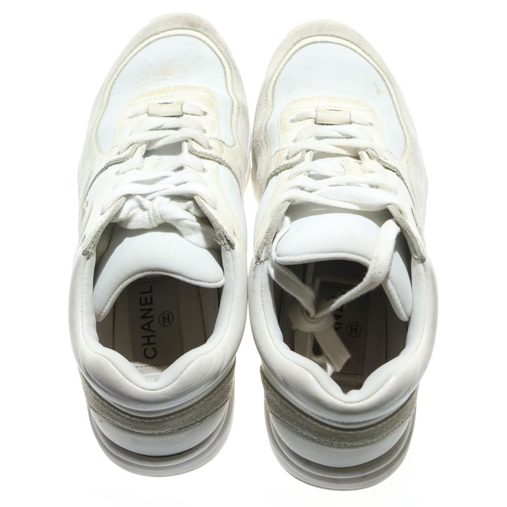 CHANEL (シャネル) ココマーク スエード コンビレザー レースアップ