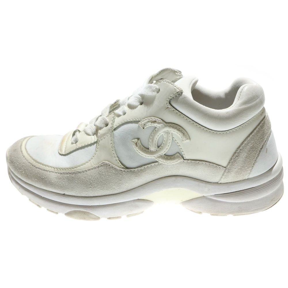 CHANEL (シャネル) ココマーク スエード コンビレザー レースアップ