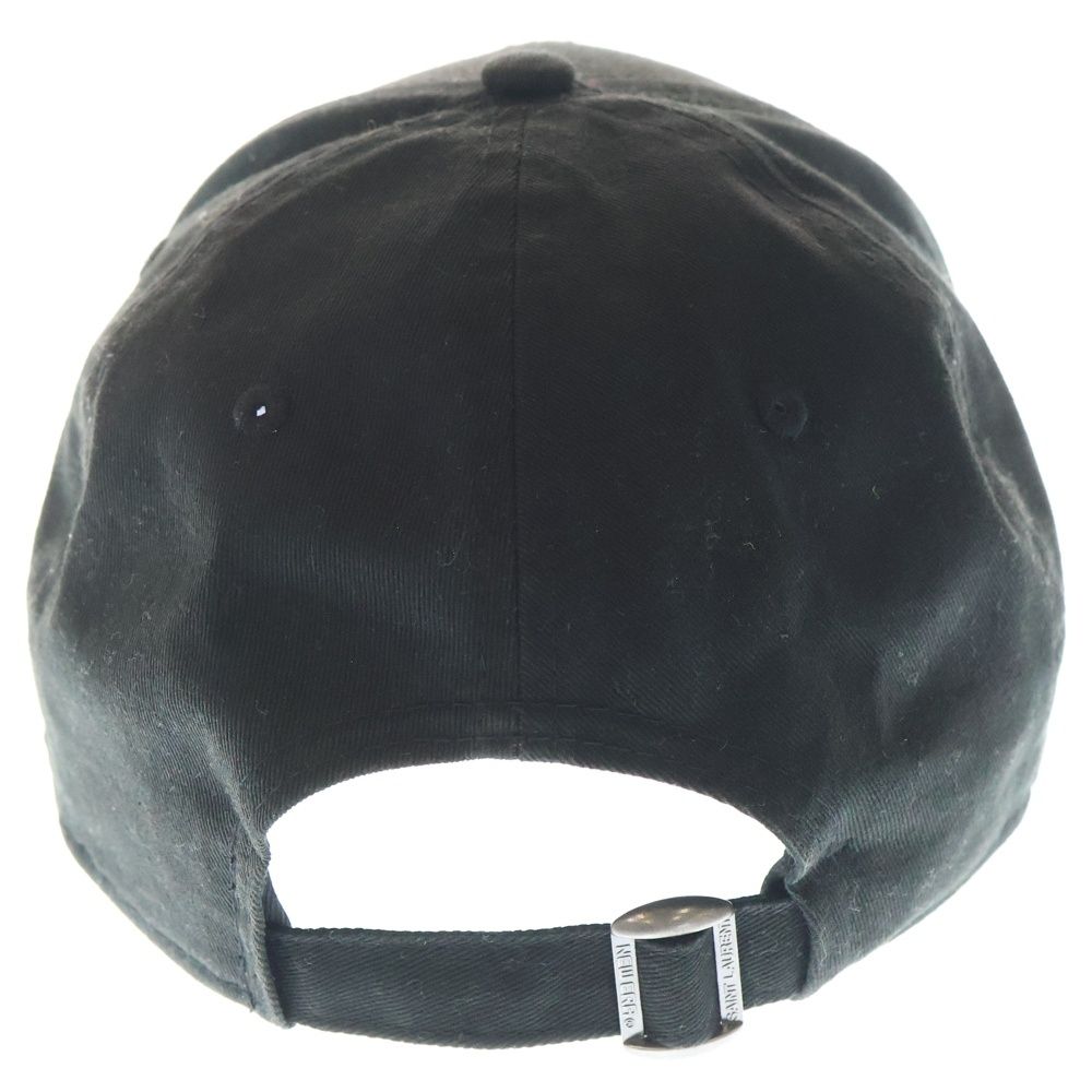 SAINT LAURENT PARIS サンローランパリ Era ロゴキャップ モノグラム刺繍 ブラック