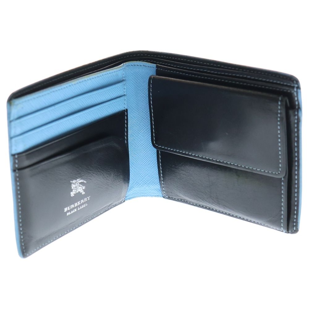 BURBERRY BLACK LABEL (バーバリー ブラックレーベル) レザー 二つ折り