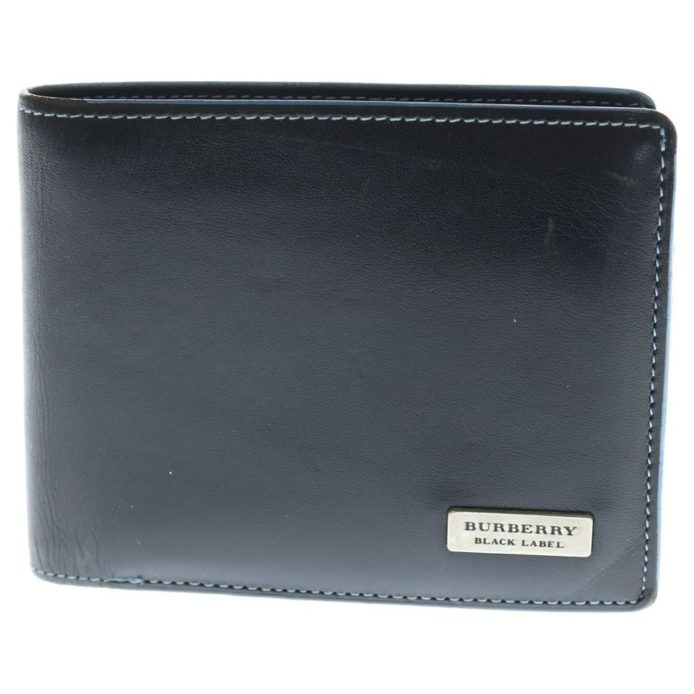 BURBERRY BLACK LABEL (バーバリー ブラックレーベル) レザー 二つ折り