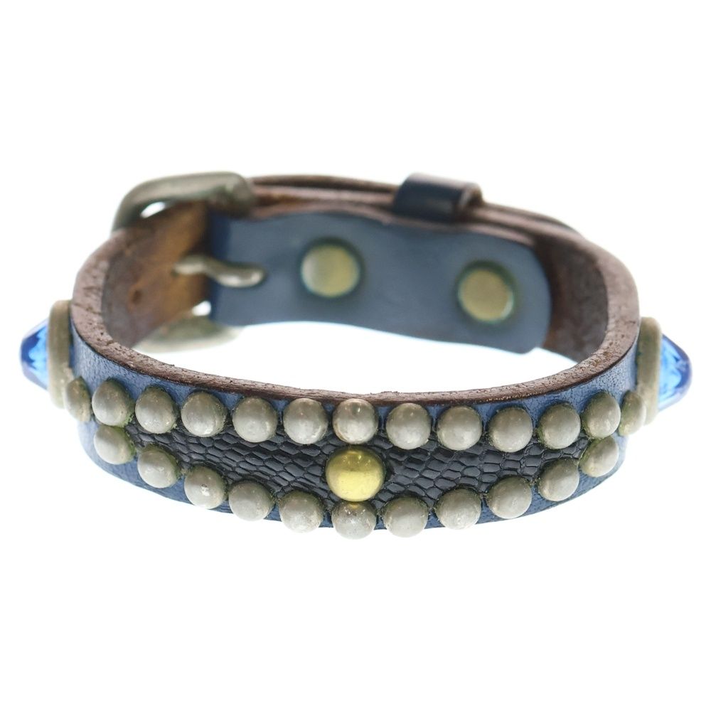 WOLF'S HEAD (ウルフズヘッド) 15mm スタッズ レザー ブレスレット