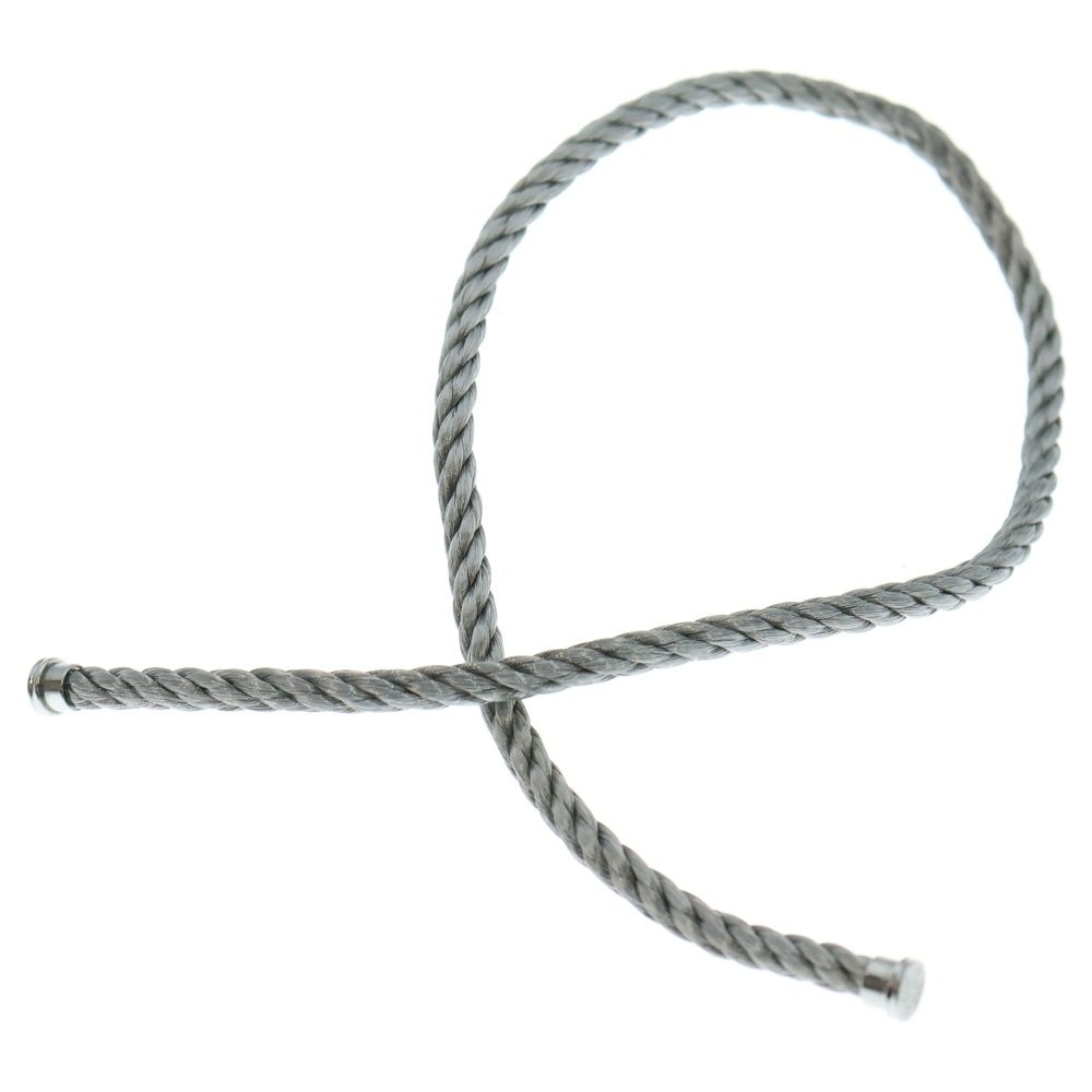 FRED フレッド ブレスレット 2ロウ 2連 ロングケーブル17 ステンレス ゴールドメッキ加工