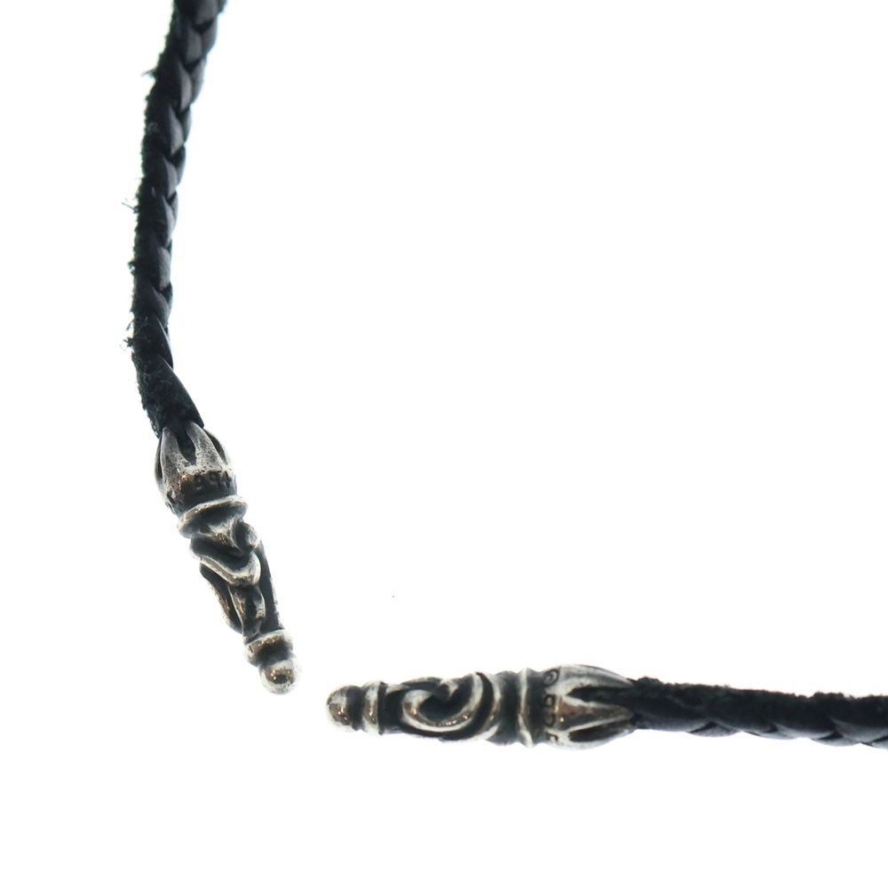 CHROME HEARTS (クロムハーツ) LEATHER BRAID スクロールレザー