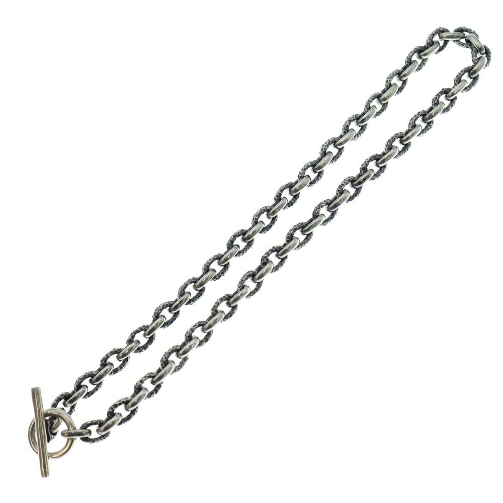 Gaboratory Gabor ガボラトリー ガボール HALF SMALL OVAL CHISELED CHAIN ハーフスモール オーバル チズルド スモール チェーンネックレス シルバー