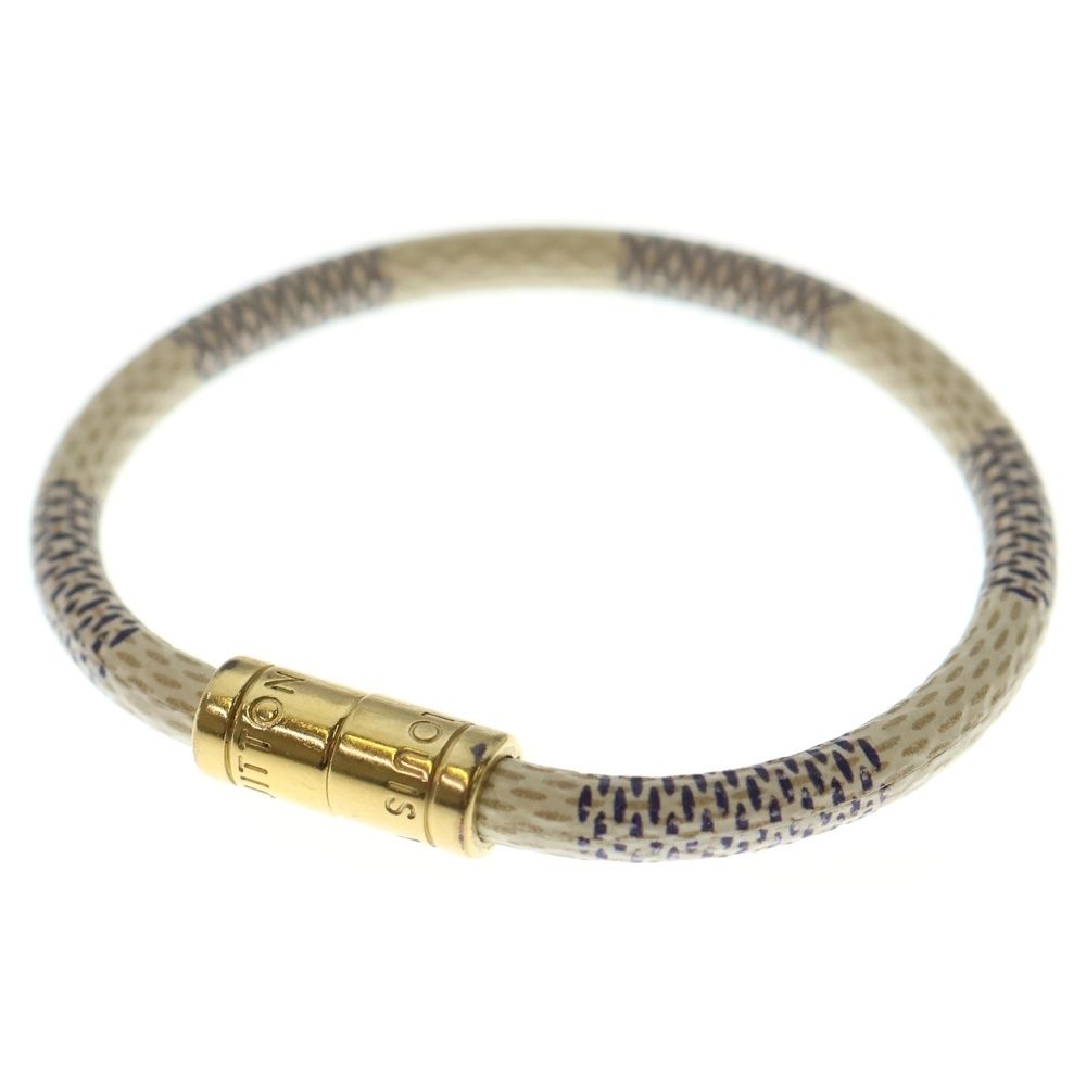 LOUIS VUITTON ルイヴィトン ダミエアズール ブラスレ ブレスレット アイボリー M 6607 E ゴールド金具