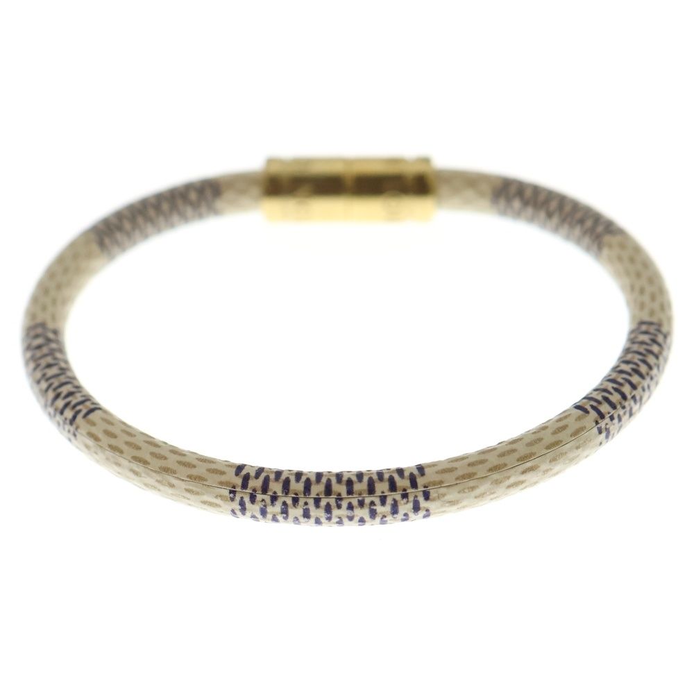 LOUIS VUITTON ルイヴィトン ダミエアズール ブラスレ ブレスレット アイボリー M 6607 E ゴールド金具