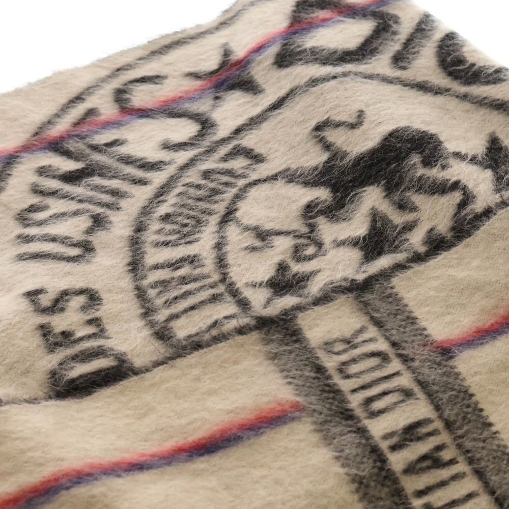 Christian Dior (クリスチャンディオール) ロゴ モヘア リバーシブル