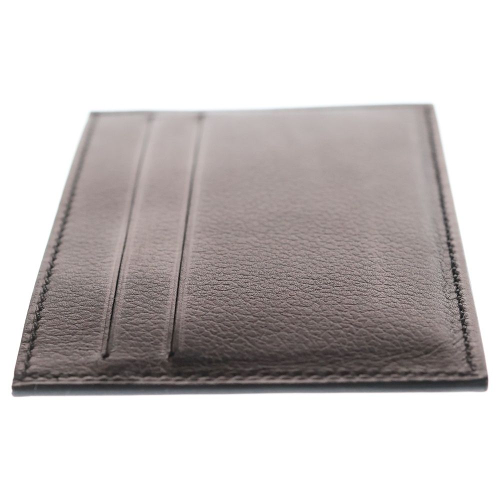 HERMES (エルメス) シチズン ツイル レザーカードケース ブラック B