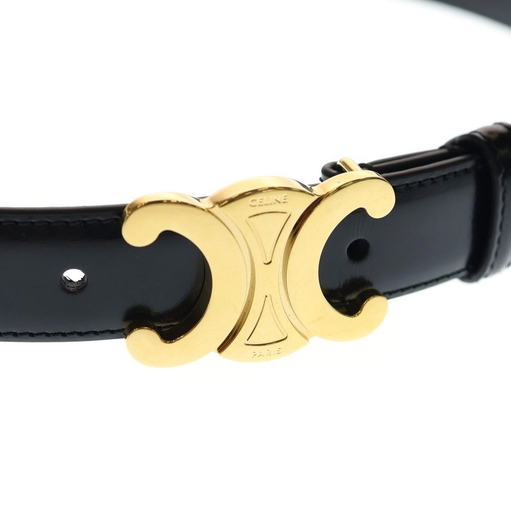 CELINE (セリーヌ) セリーヌ トリオンフ カーフスキン ベルト ブラック