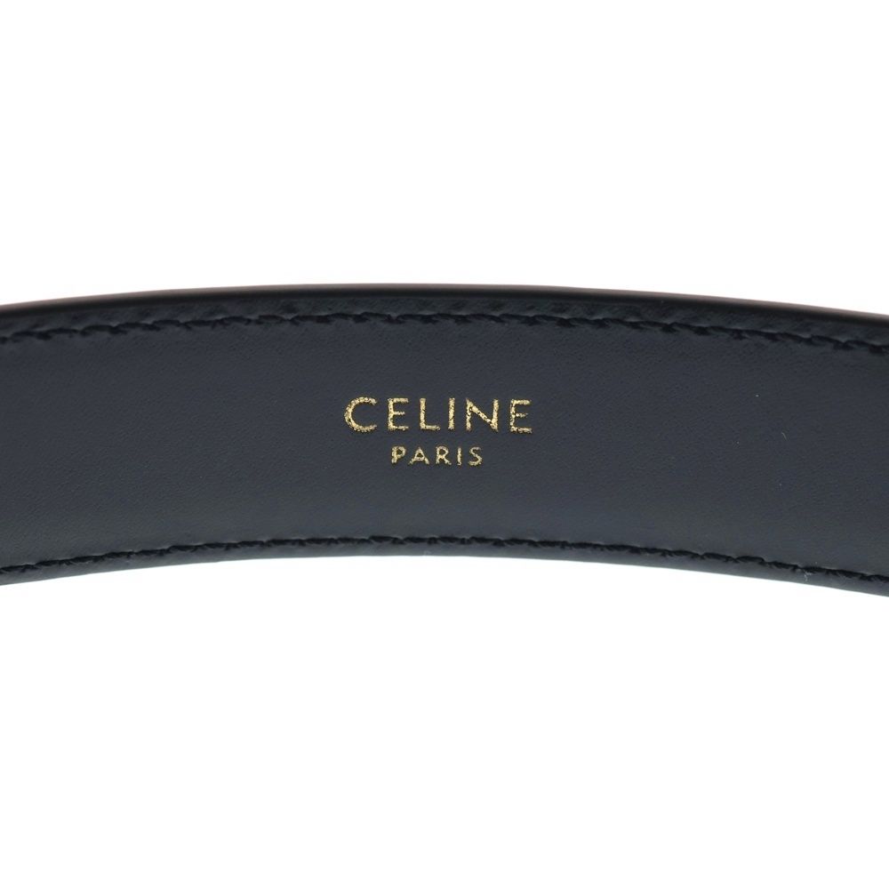 CELINE (セリーヌ) セリーヌ トリオンフ カーフスキン ベルト ブラック