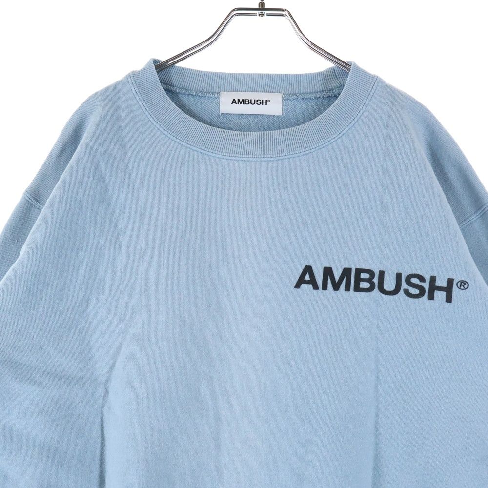 AMBUSH (アンブッシュ) クルーネック コットンロゴスウェット 