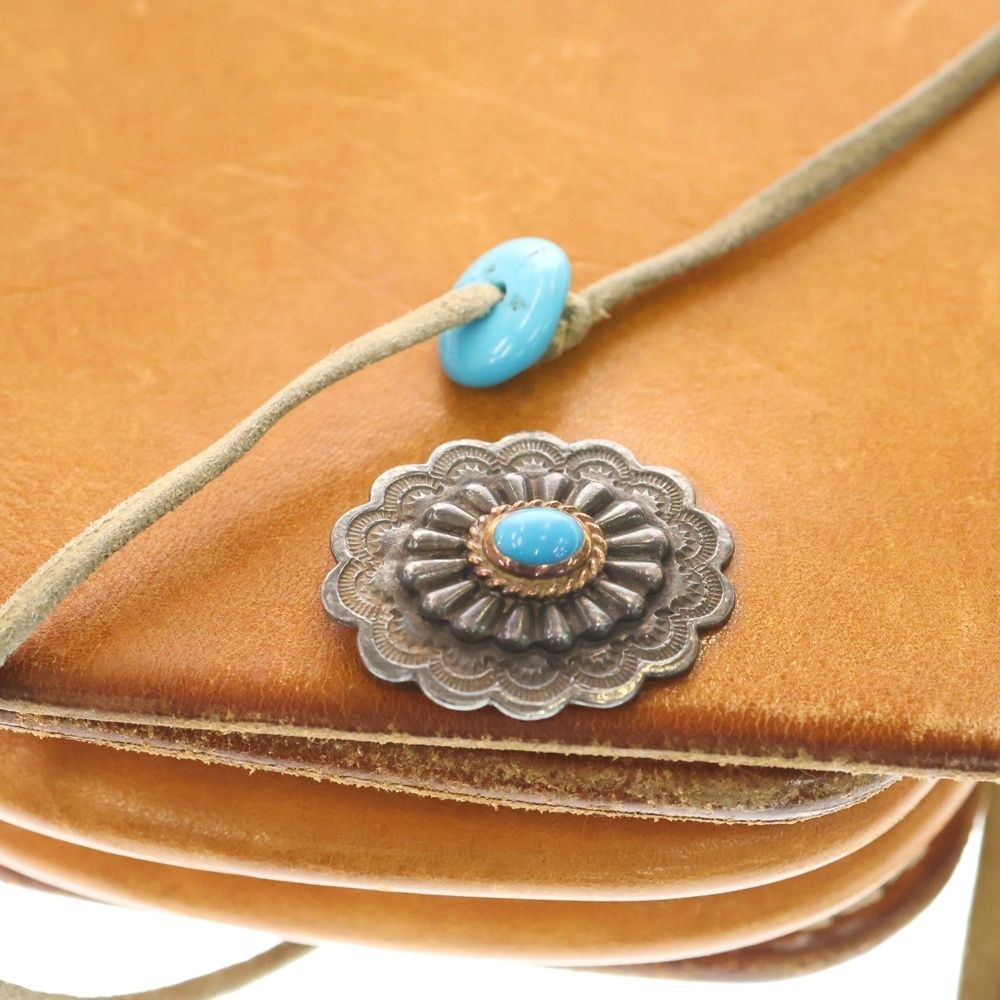 goro's (ゴローズ) 金縄ターコイズ付きフラワーコンチョカスタム