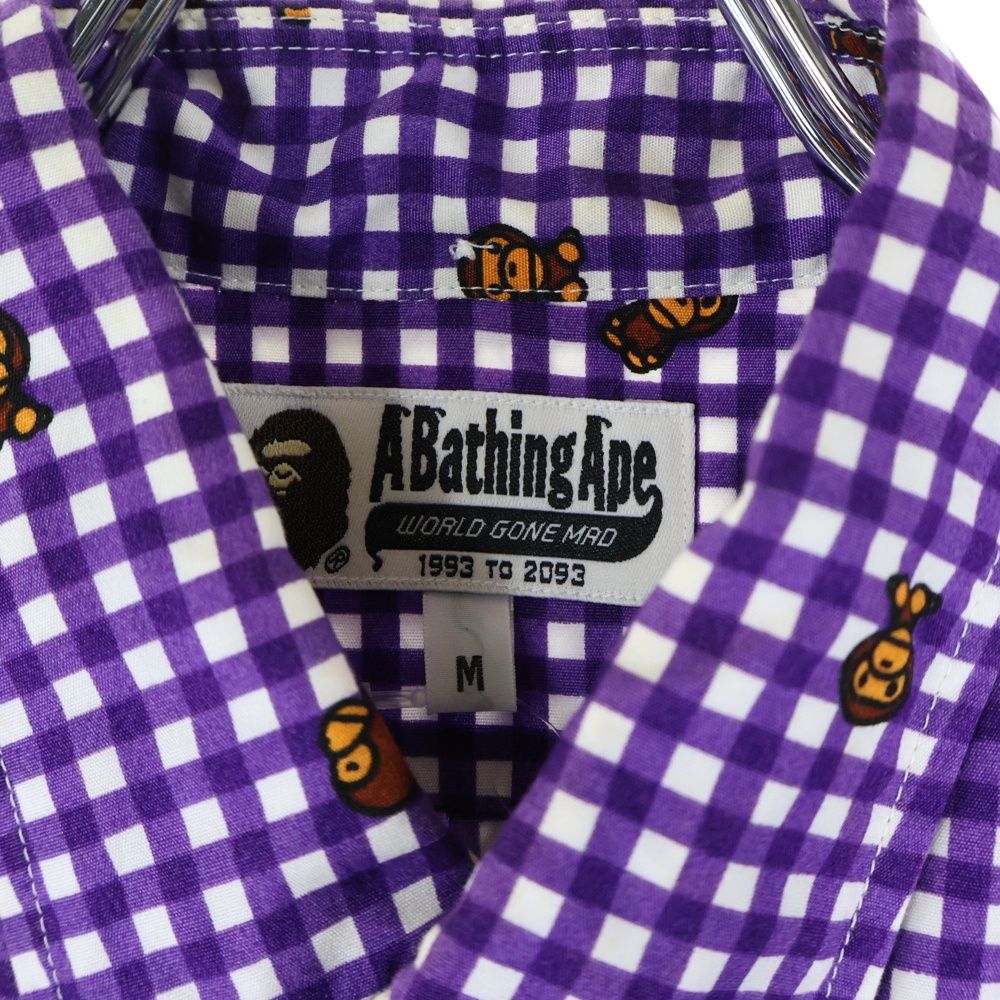 A BATHING APE エイプ マイロ柄 チェック 長袖シャツ 【公式通販】
