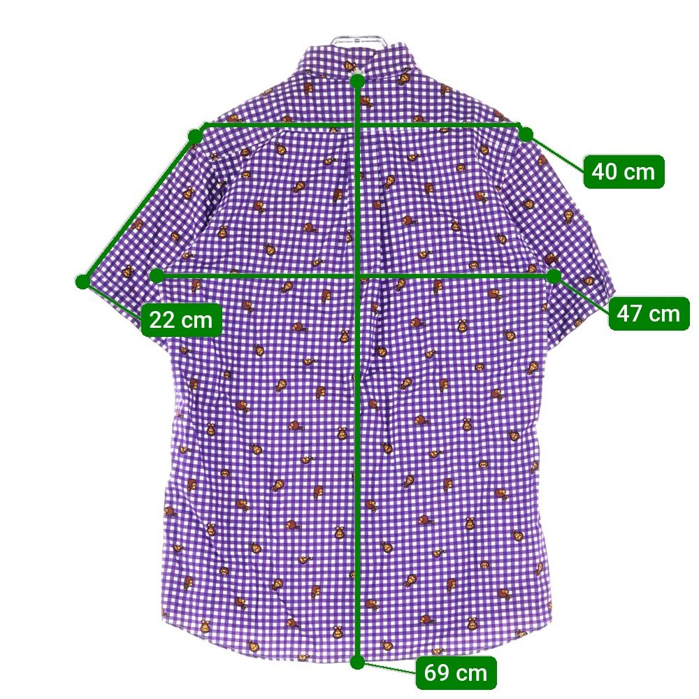 A BATHING APE エイプ マイロ柄 チェック 長袖シャツ 【公式通販】