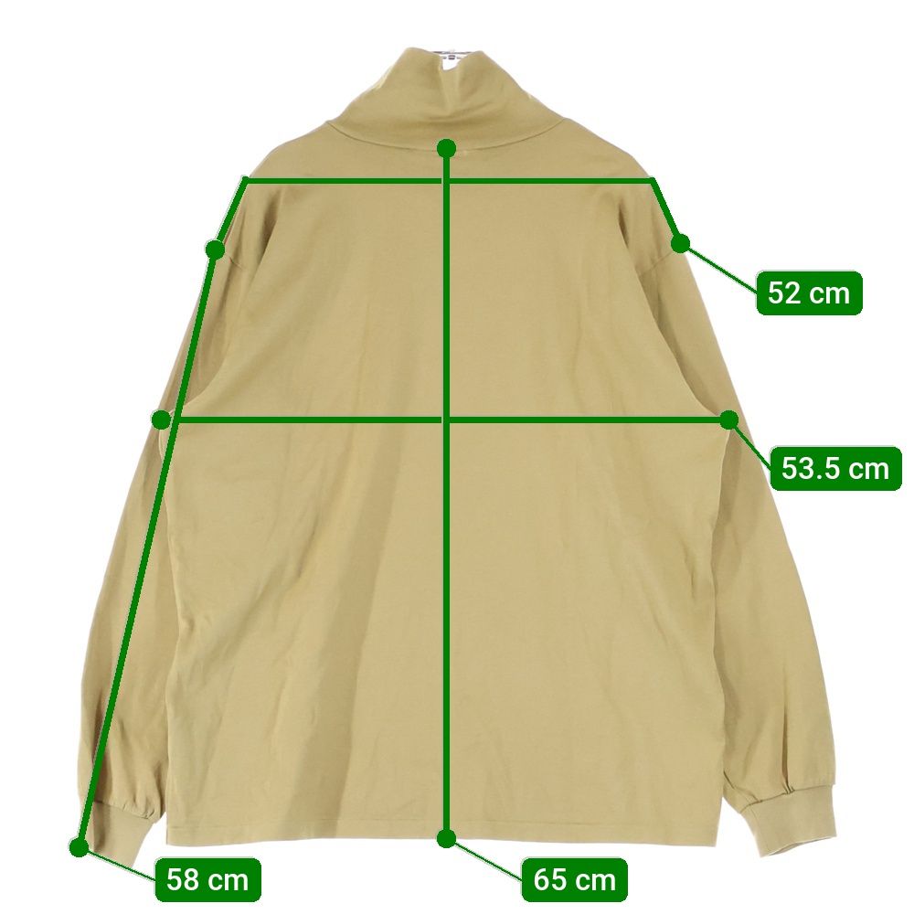 AURALEE (オーラリー) 21AW LUSTER PLAITING HI NECK L/S TEE ラスター