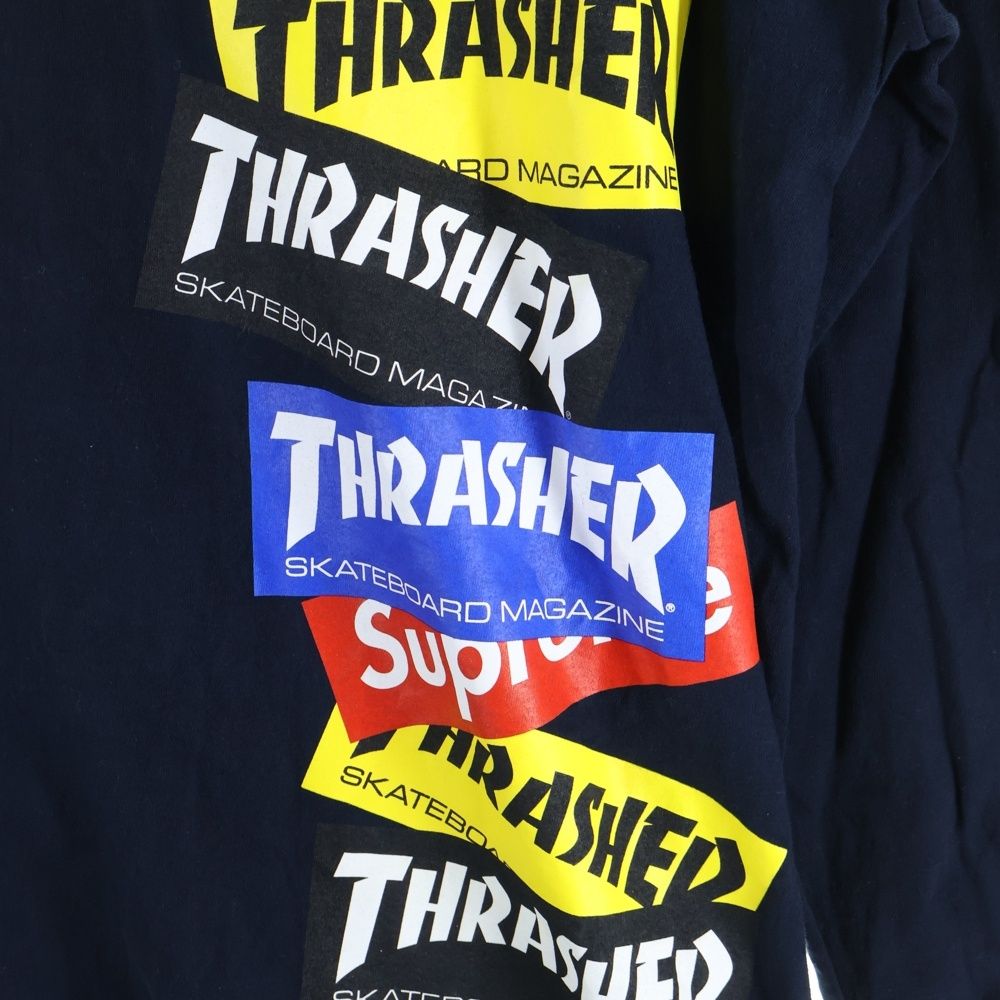 SUPREME (シュプリーム) 21AW ×Thrasher Multi Logo L/S Tee