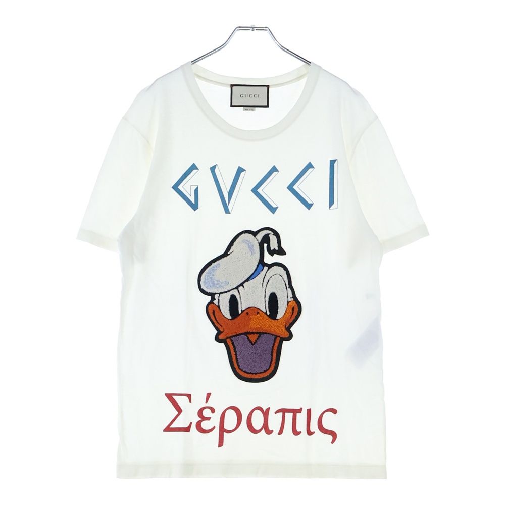 GUCCI (グッチ) × Disney ドナルドワッペン フロントデザイン クルー