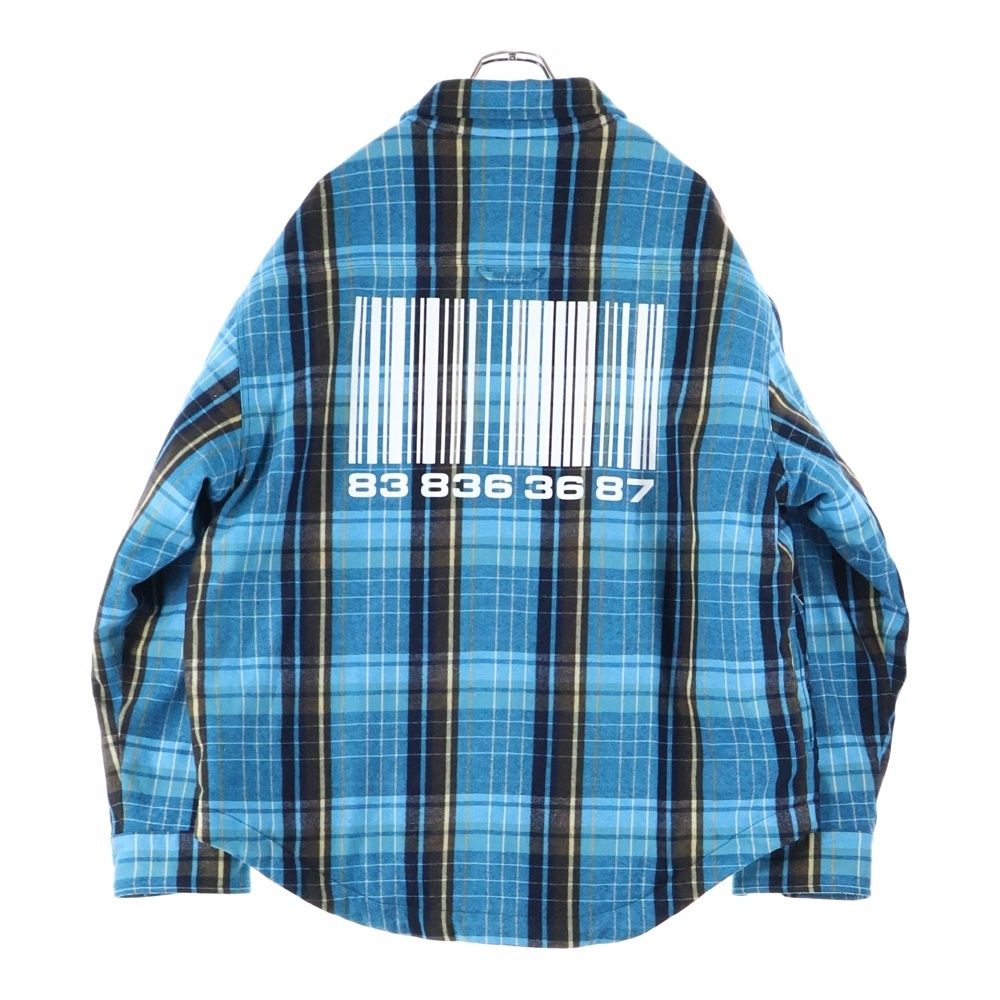 VTMNTS (ブイティーエムエヌティーエス) 22SS CHECK SHIRTS DOWN