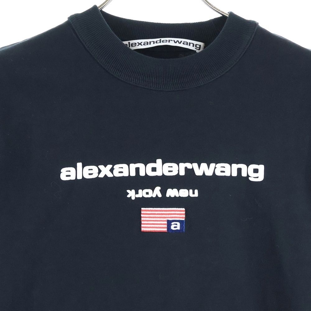ALEXANDER WANG (アレキサンダーワン) L/S T-SHIRT ロゴ刺繍 長袖T