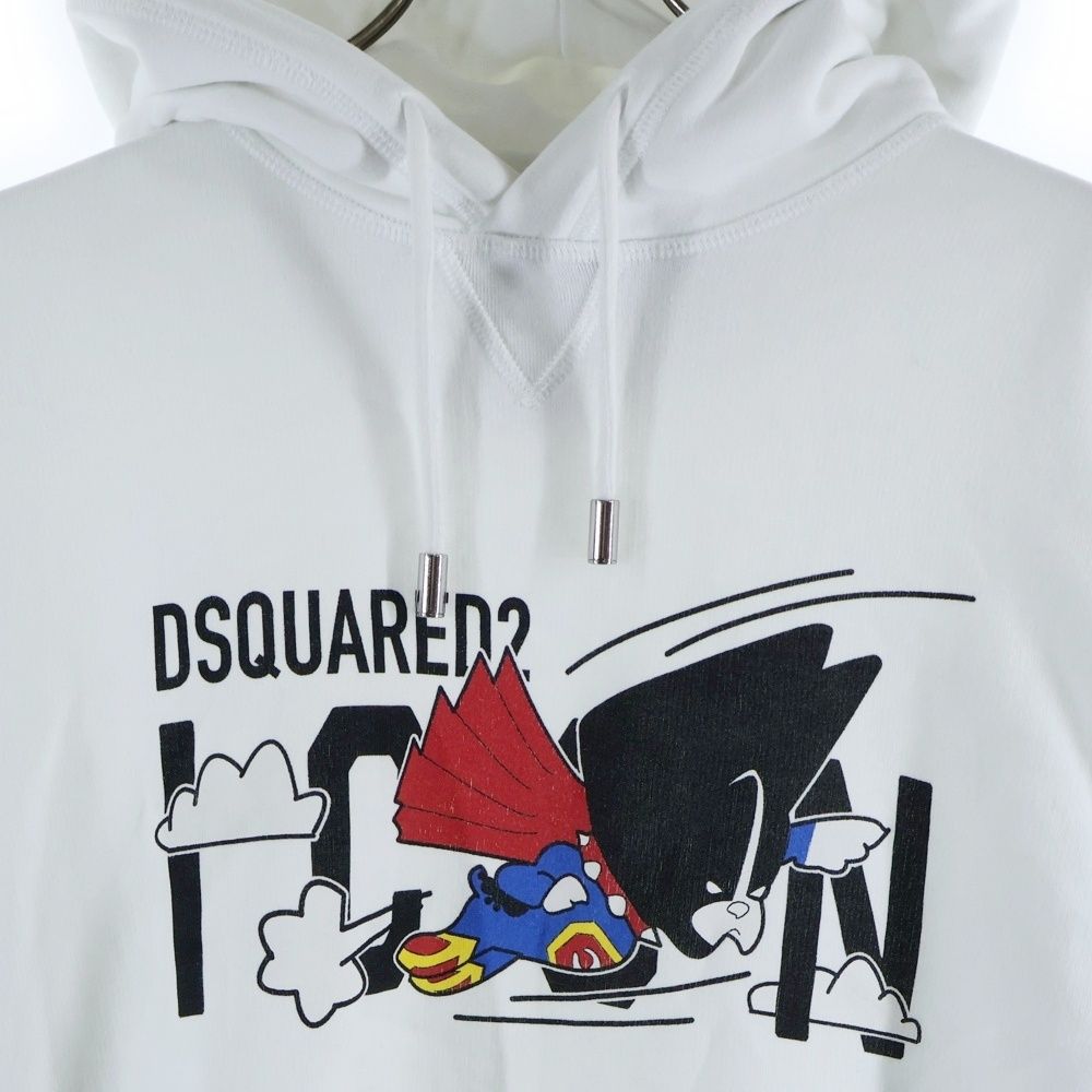 美品 ディースクエアード DSQUARED2 パーカー ICON L 白 公式通販 