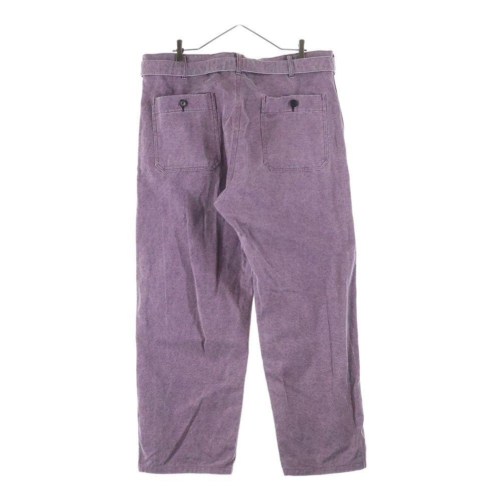 AURALEE (オーラリー) WASHED ORGANIC CANVAS BELTED PANTS ウォッシュ