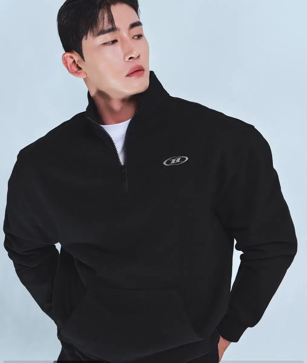 BORN TO WIN CHROME B HALF ZIP-UP SWEATSHIRTS