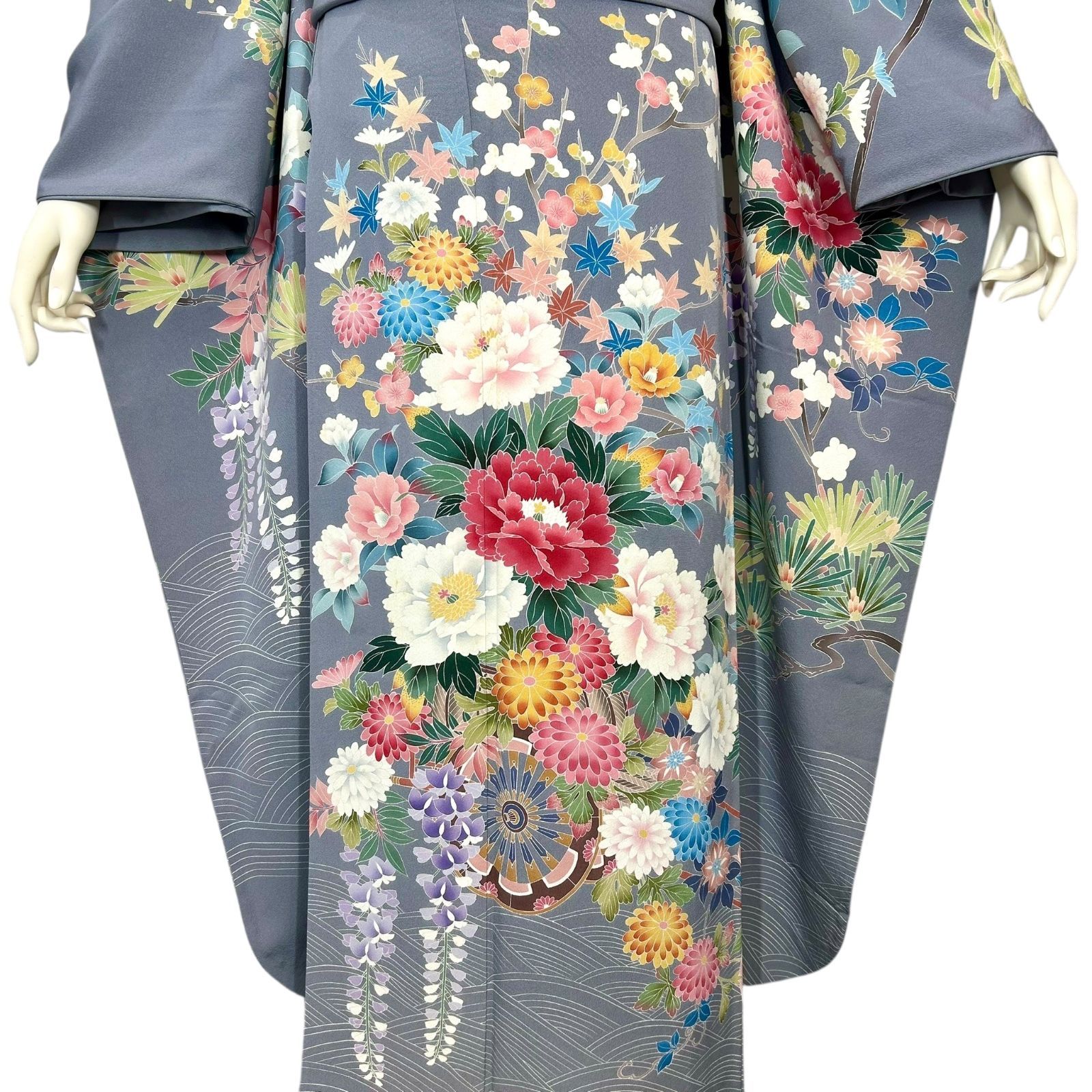 振袖　長襦袢付き　150万円程で購入　正絹 振袖・長襦袢セット 振り袖 正絹 - メルカリ