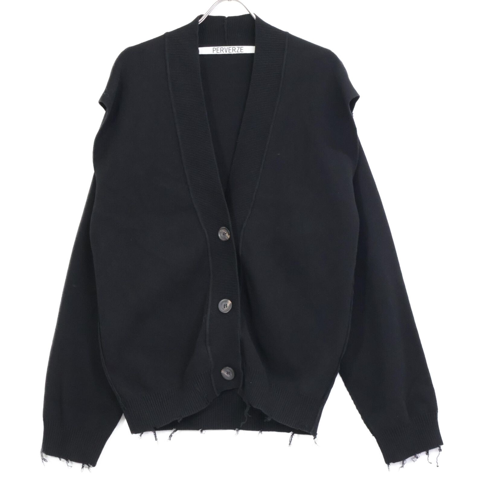 PERVERZE パーバーズ 0119010502 ﾌﾞﾗｯｸ ｶｰﾃﾞｨｶﾞﾝ F - メルカリ