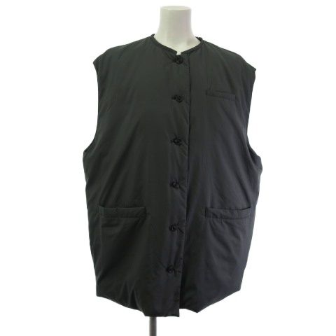 ミズイロインド mizuiro ind ダウンベスト オーバーシルエット グレー F