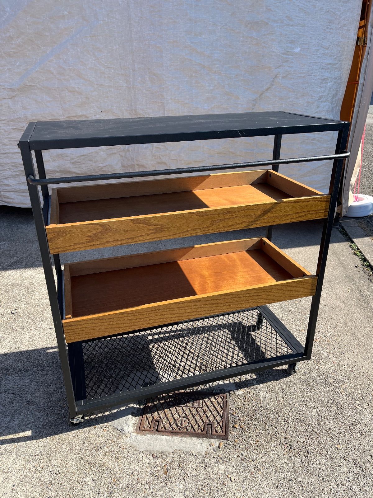 ジャーナルスタンダード】ファニチャーサンクワゴンラック スチール