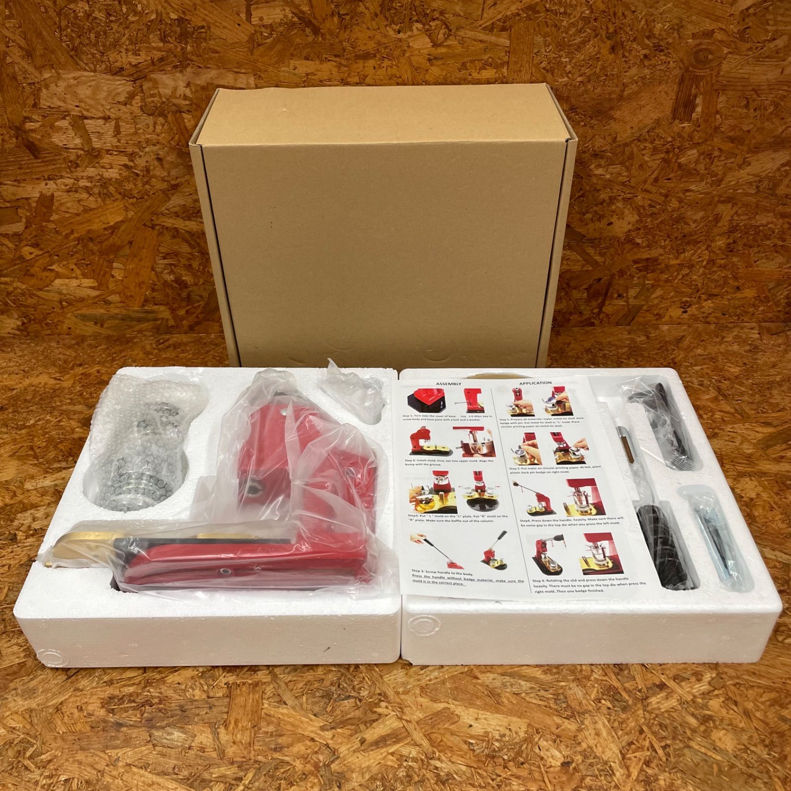 缶バッジメーカー 44 mm用 缶バッジマシーン 機械 オリジナルバッチ バッヂ 手芸 ハンドメイド 手作り 自作 グッズ ロゴ DIY