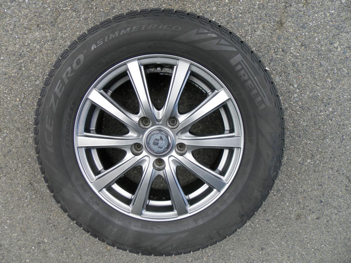 80 ノア CLAIRE 15インチ 社外アルミホイール付スタッドレスタイヤ 4本SET 195 65 R 15 製 6 0 J 50 5 H 114 3 エスクァイア