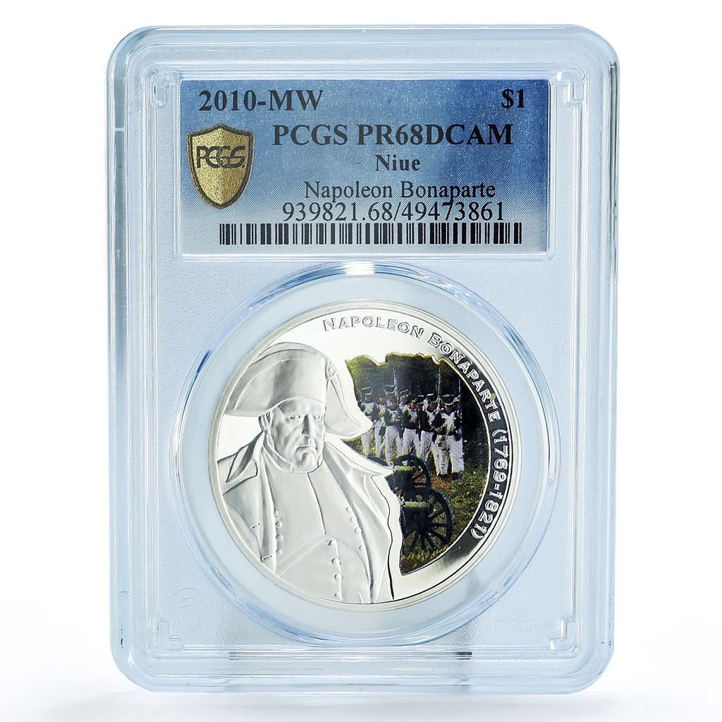 ニウエ 1ドル ナポレオン・ボナパルト 偉大なる指揮官 PR68 PCGS 銀貨