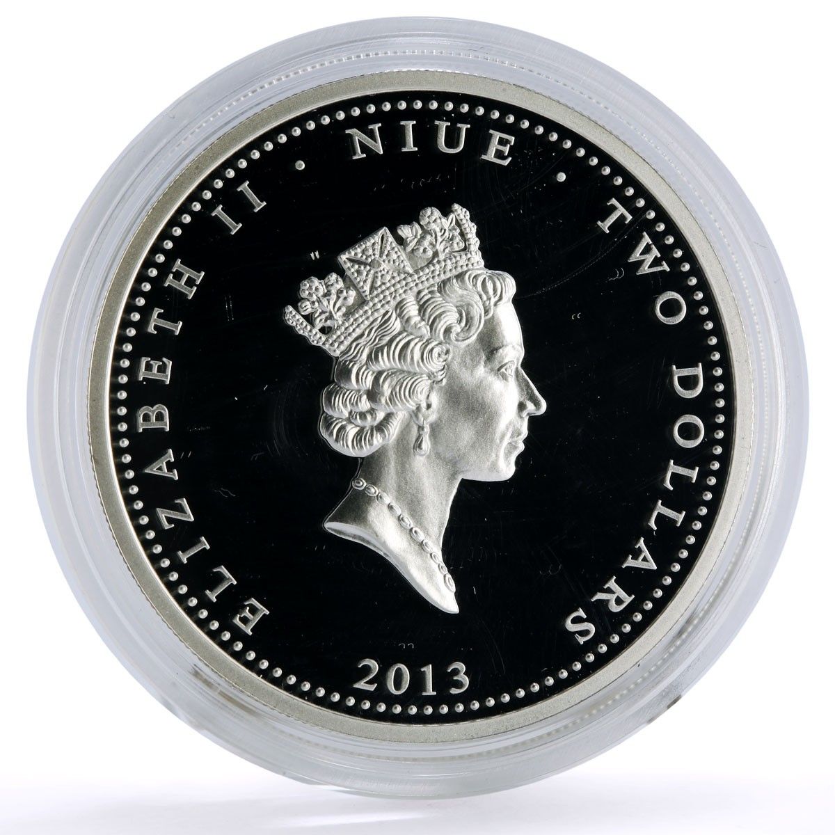 ニウエ 2ドル Love is Precio ツバメ鳥カラープルーフ銀貨 2013年