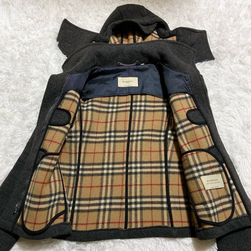 バーバリーロンドン ダッフルコート/2way ノバチェック トグル 大きいサイズ バーバリーロンドン ダッフルコート/2way ノバチェック トグル 大きい