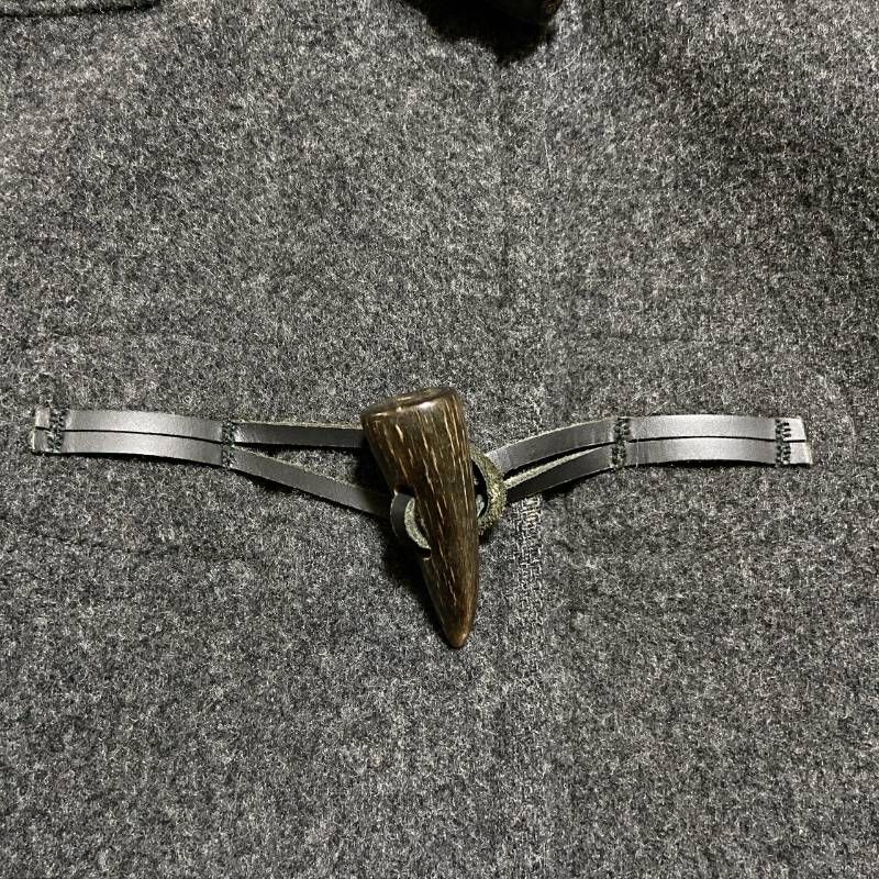 バーバリーロンドン 英国製 ノバチェック ウール ダッフルコート 2way 48 バーバリーロンドン 英国製 ノバチェック ウール ダッフルコート 2way