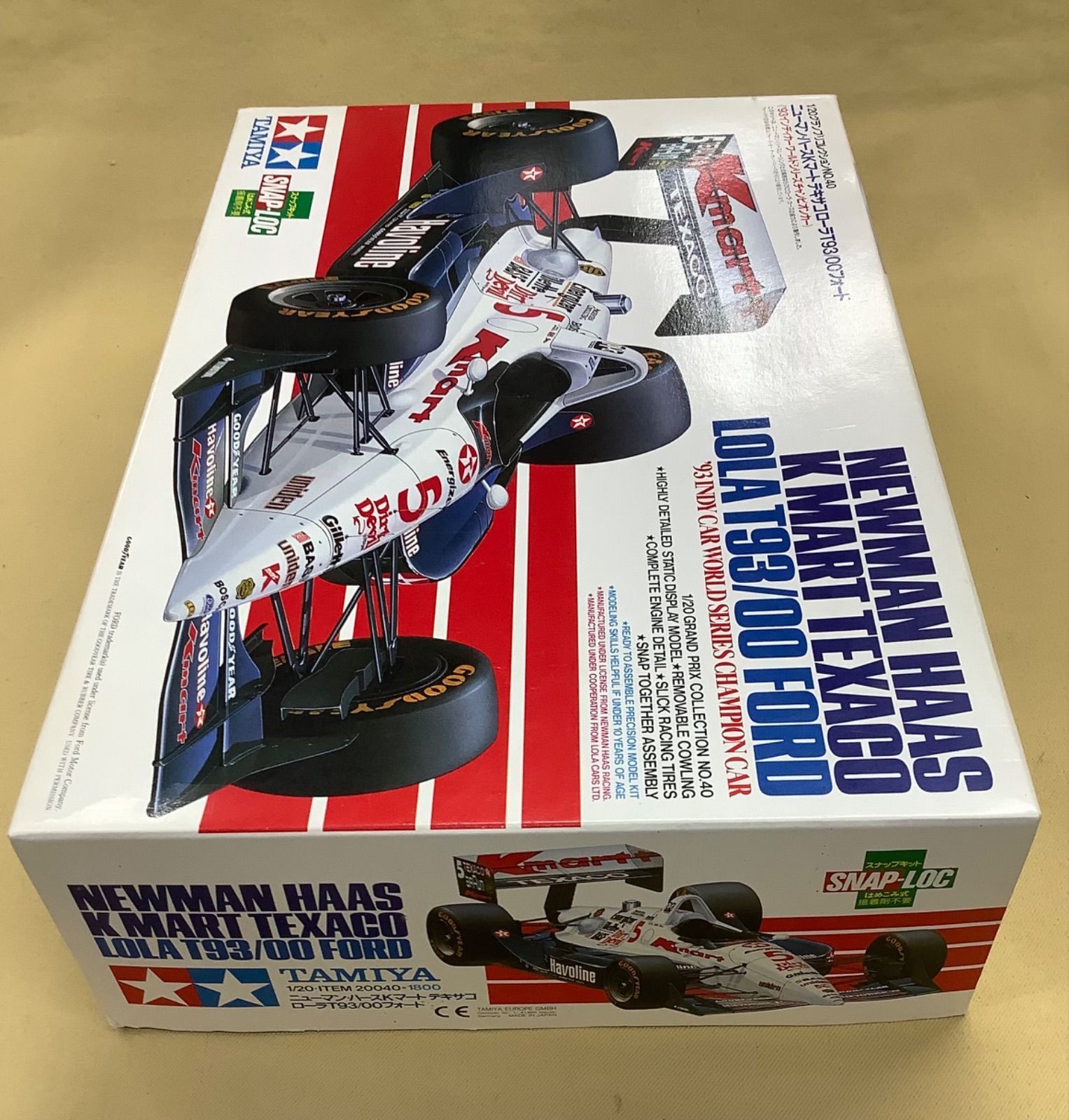 タミヤ 1/20ニューマン・ハースKマートテキサコローラT93/00フォード