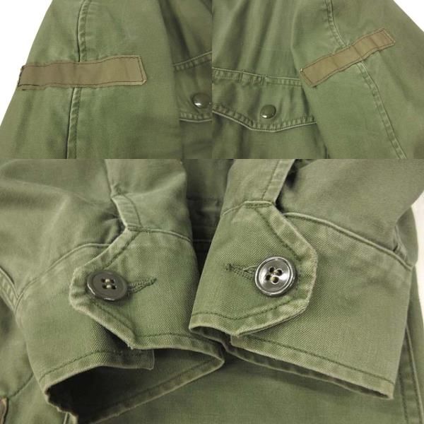 ヴィンテージ VINTAGE 60s USAF キャトルジャケット フィールドジャケット 黒タグ リフレクター コットンサテン ミリタリー XS