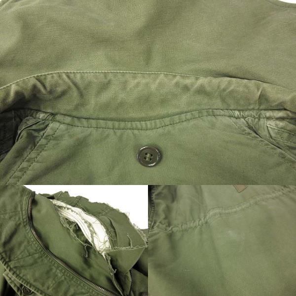 ヴィンテージ VINTAGE 60s USAF キャトルジャケット フィールドジャケット 黒タグ リフレクター コットンサテン ミリタリー XS