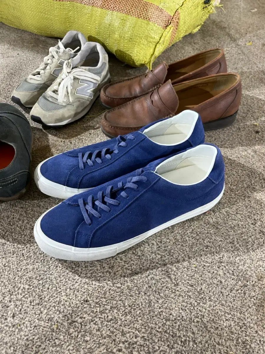 スウェード メンズ スニーカー ネイビー 280