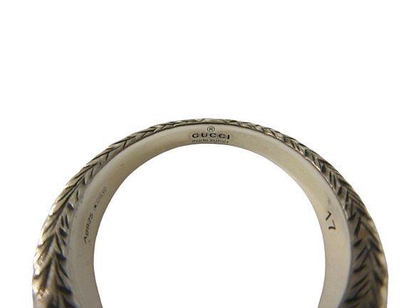 グッチ GUCCI インターロッキングGリング 指輪 17 SILVER925 シルバー