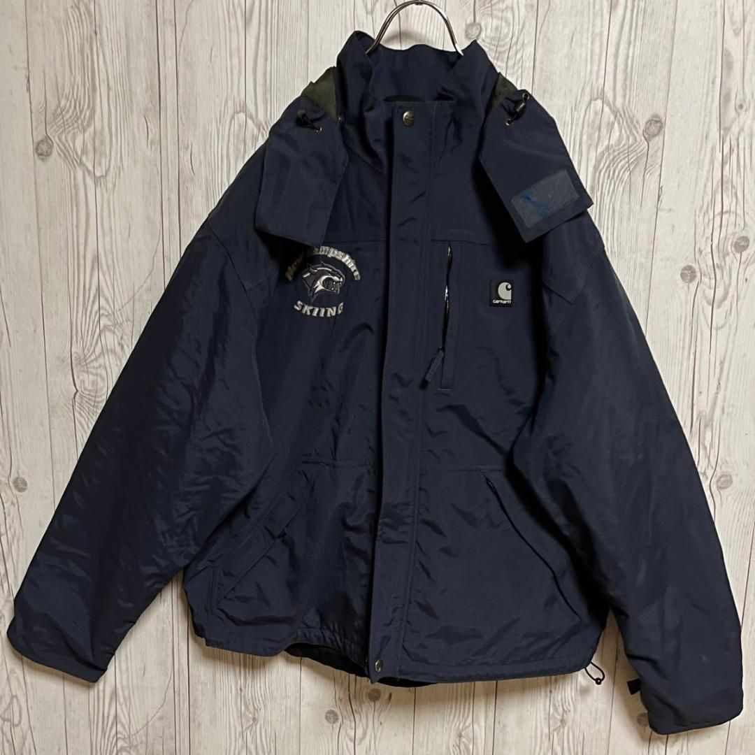 Carhartt カーハート ナイロンジャケット メンズLサイズ 紺 ネイビー