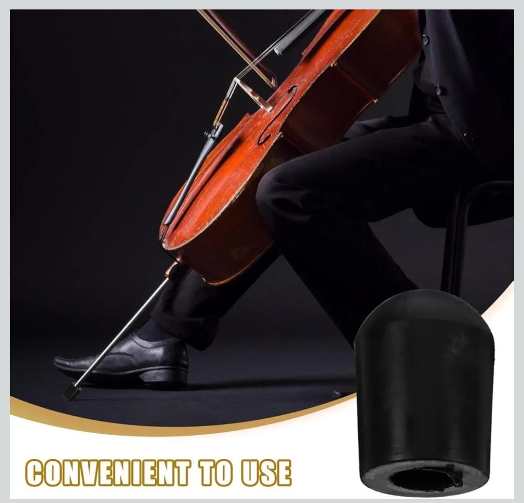 Alasum チェロ用 エンドピンストッパー 付けたまま 2個セット 滑り止め