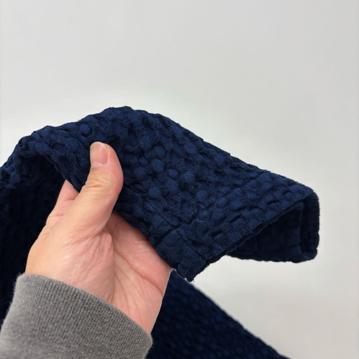 blueingreen ブルーイングリーン コットン インディゴ ワッフル